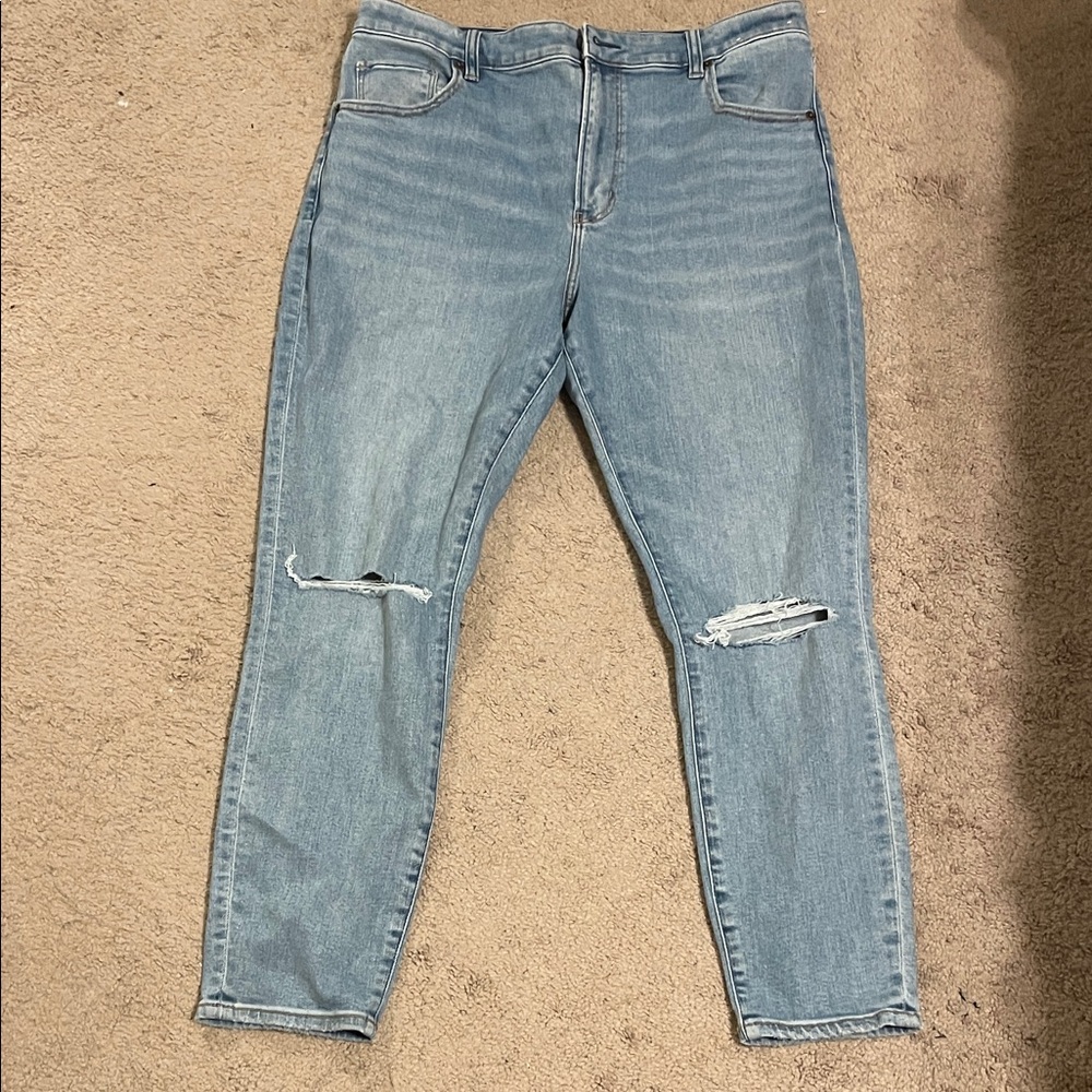 Abercrombie Classic Blue Distressed Women's Jeans